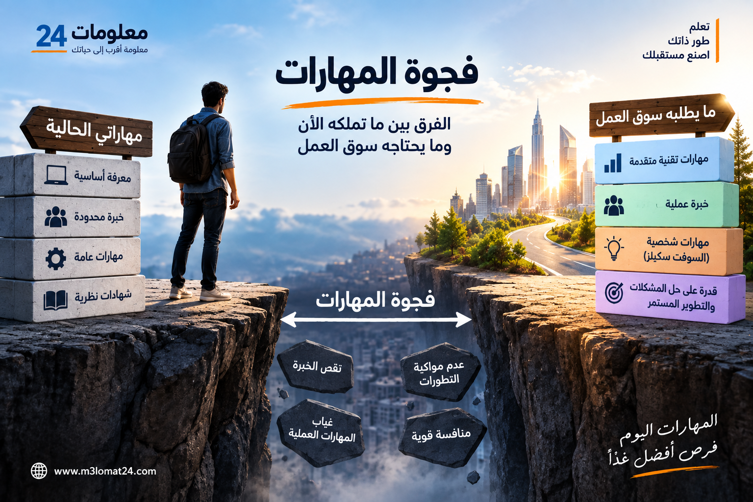 البحث عن المهارات المطلوبة لسوق العمل