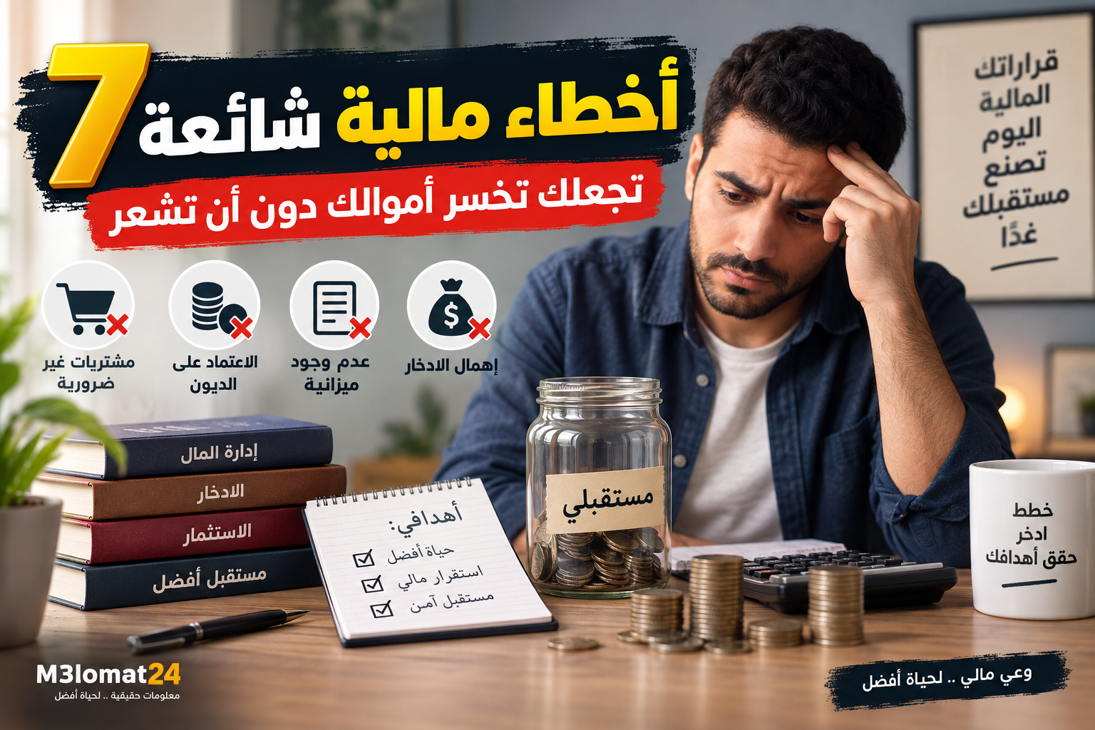 7 أخطاء مالية شائعة تؤثر على إدارة الأموال والميزانية