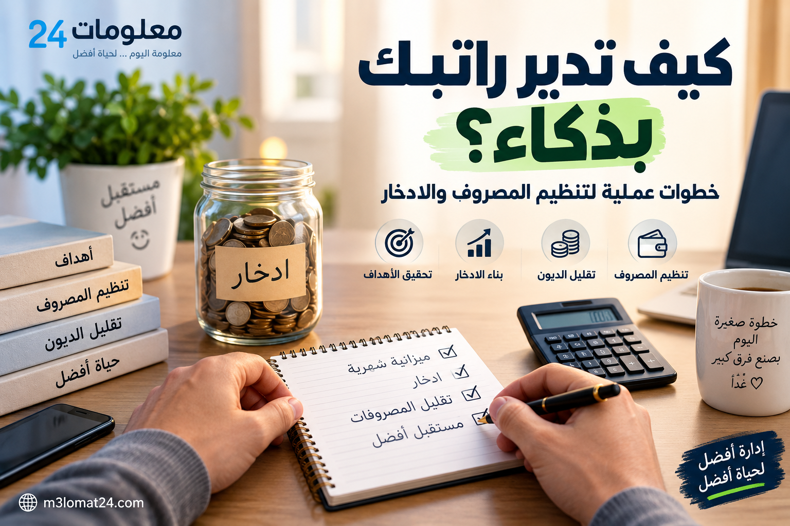 كيف تدير راتبك بذكاء لتنظيم المصروف والادخار