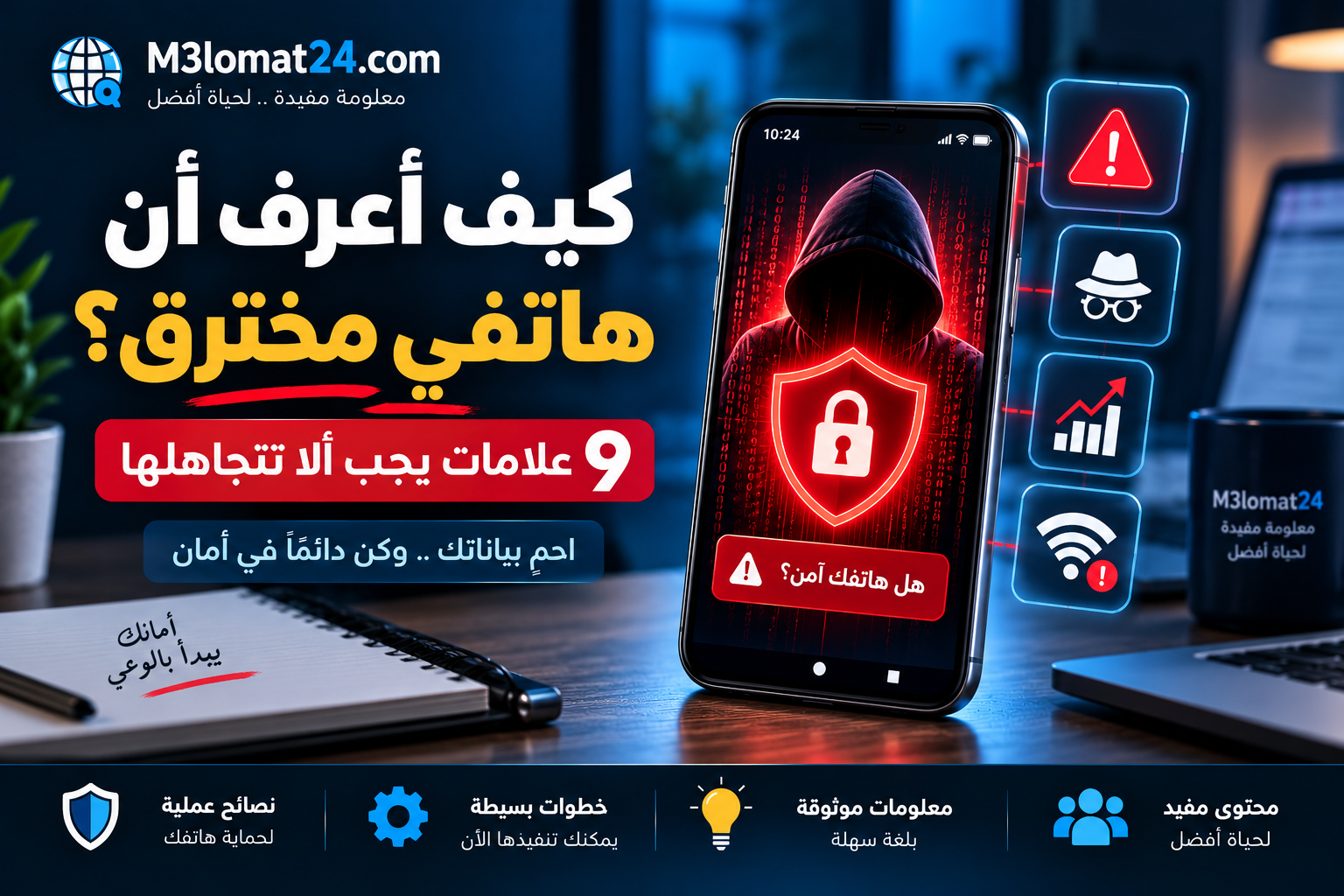 كيف أعرف أن هاتفي مخترق 9 علامات يجب ألا تتجاهلها